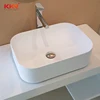 One piece resin sink solid surface bathroom trough sinks, solid surface hand wash basin sink