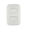 South American Type 2 Gang 2 Way Wall Electric Light Switch