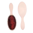 Boar Bristle Hair Brush Soft Detangle Nylon Pin Plastic Paddle Massage Hair Brush