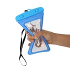 Free Sample Universal Floating Waterproof Bag Clear Recycled Plastic Cell Phone Case with Water Proof Lanyard for Swimming