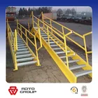 outdoor galvanized industrial steel staircase