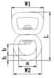 Professional manufacture Aluminum Alloy Swivel Ring
