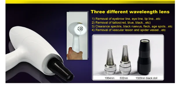 portable Nd yag laser Q switch tattoo removal machine