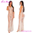 Hot Sale White Woolen Long Party Casual Dress For Beach Party