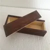 Vintage Chinese Handmade Slide Top Wooden Tea Bag Set Storage Box