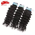 wholesale cheap human hair extensions peruvian remy virgin hair weave natural black deep wave 7A Grade human hair bundles