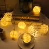 1.5m 10 LEDs Battery Decorative paper string lantern Easter Holiday Household Party Decorative paper string Light lamp