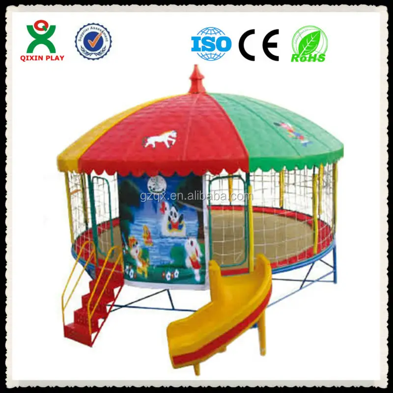 Trampolin con tobogán/trampolin cubierta para la lluvia/grandes