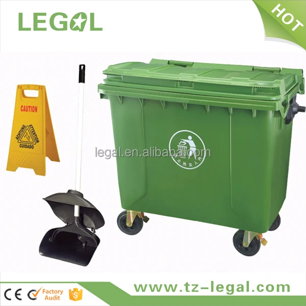 plastic container with handle clear disposable waste bin shipping container for sale