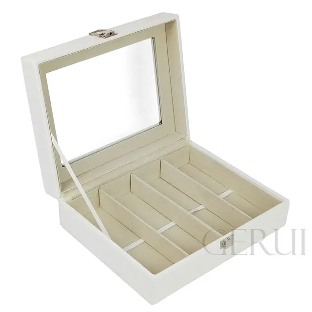 glass window wooden sunglasses case gift box christmas luxury