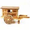 JD brand Child handmade horse carriage wood art craft for decoration