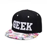 Embroidery fancy outdoor casual print snapback caps hip hop raised embroidery hats custom