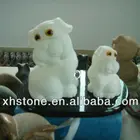 small white dogs stone carvings ,the cute stone dog statues, dog stone sculpture