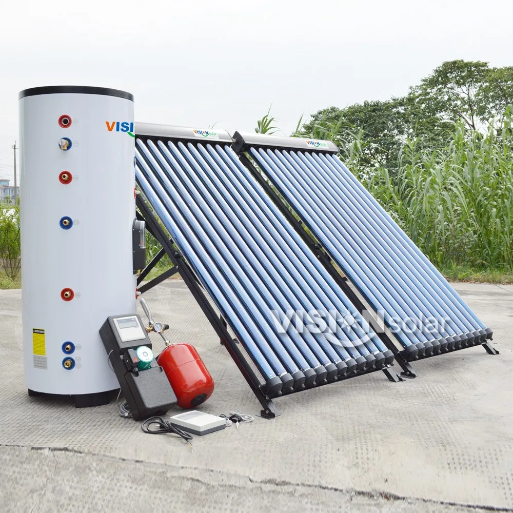 Heat Pipe Closed Loop Seperate Pressurized Solar Water Heater For
