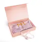 Shenzhen Factory Bra Scarf Gift Packaging Magnetic Portable Custom Solid Color Folding Box With Ribbon