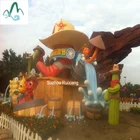 Festival Decor Fiberglass Animal Statue Floats Parade