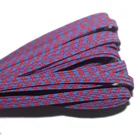 thermal transfer printing 6mm braided flat elastic woven rope cord