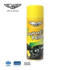 Waterless car wash polish and wax dashboard