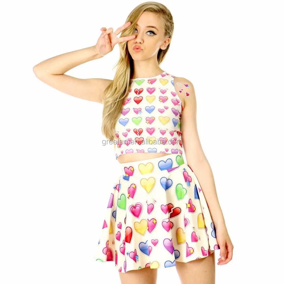 良い品質夏ドレスで絵文字ゲームデザイン新しいモデルガールドレスクール絵文字服スカート仕入れ・メーカー・工場
