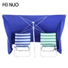 2018 Best seller silver coating 1.8m 170T polyester oxford sun beach square tent umbrella for chair