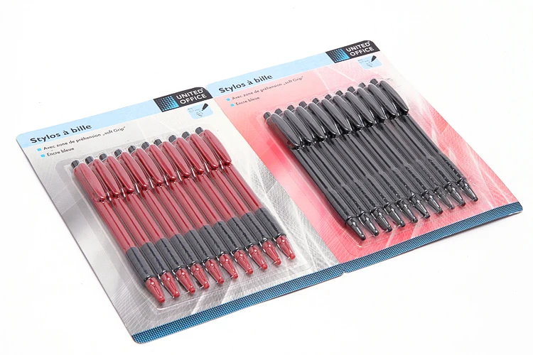 united office Ballpoint pen 10pieces / lot blue Business & School Supplies Hot Sale Good Quality Student prize cheapest pen