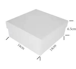 spot present white ring jewelry paper gift box with ribbon inner