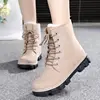 New style winter women's Martin boots flat bottomed cotton boots pretty women shoes boots