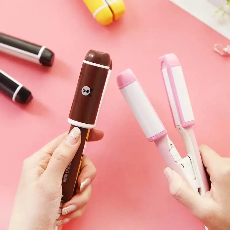 Amazon Hot Wholesale Professional Cheap cute electric hair straightener children gift cartoon children mini falt iron
