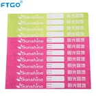 FTGO wholesale colorful tyvek bracelet/ party armband/ festival id band
