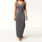 Women Clothes Ladies Jersey Long Summer Vest Racer Muscle Back Plus Maxi Casual Dresses