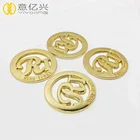 lead free nickel metal charm logo for t-shirt bags,clothes
