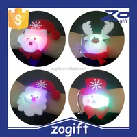 zogift led merry christmas snap wristband, kids santa claus