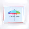 Disposable pocket credit card size wallet raincard raincoat