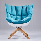 husk chair swivel chair living room hotel armchair office lounge armchair fiberglass chair