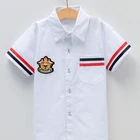 Hot-- Sale White School Uniform Kids Short Sleeve Shirt