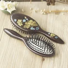 detangling hair brush rose gold black sandalwood airbag wave comb