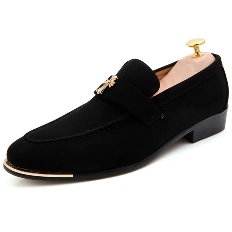 Men Loafers 2015 New Casual Flats Man Shoes Summer Breathable Zapatos Hombre Vestir Pointed Toe Loafers Shoes Black Size 37-43