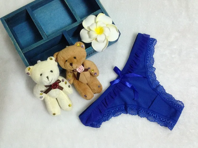 Stock high-grade summer style daily Ice silk lift hips Women Lace Sey Panties comfortable Underwear Seamless Briefs Thong Linger