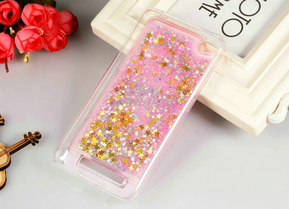 WHAY Redmi4A Case For Xiaomi Redmi 4A Cases Glitter Quicksand Liquid Silicone Phone Case For Xiaomi Redmi 4A Case Cute (1)