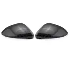 Carbon fiber rearview side mirror housing cover cap replacement wing mirror cover trim for golf MK7 GTI R 13-18