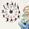 Creative DIY PVC cartoon children's 3D clock, European Wall Sticker