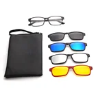 Night Driving Eyeglasses Custom Magnetic Clips Polarized Optical Frames Sunglasses