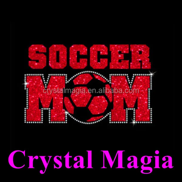 wholesale iron on sport mon rhinestone transfer motif