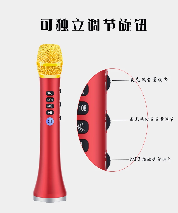 Professional DSP sound chipset ,Karaoke Microphone wireless BT speaker Family KTV L698DSP 20W Loud speaker - ANKUX.COM