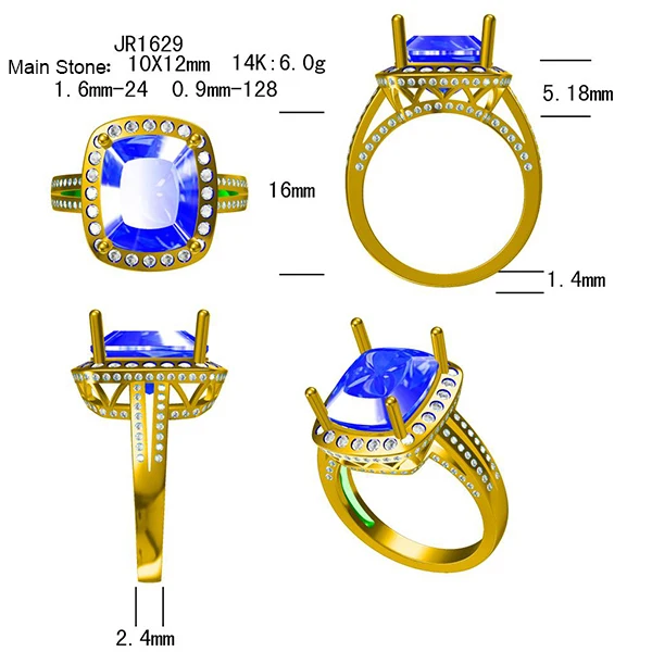 Custom Gold Ring Design Cad Jewelry Layout Design Real Solid 14k And