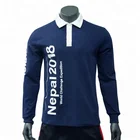 China Custom Made 100%Cotton Polo Design Long Sleeve Mens Polo T Shirt