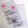 Thermal printing transparent pvc plastic promotion gift cards with hot stamping