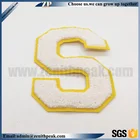 Professionally custom embroidered stick-on patches design towel embroidery custom chenille letter patches