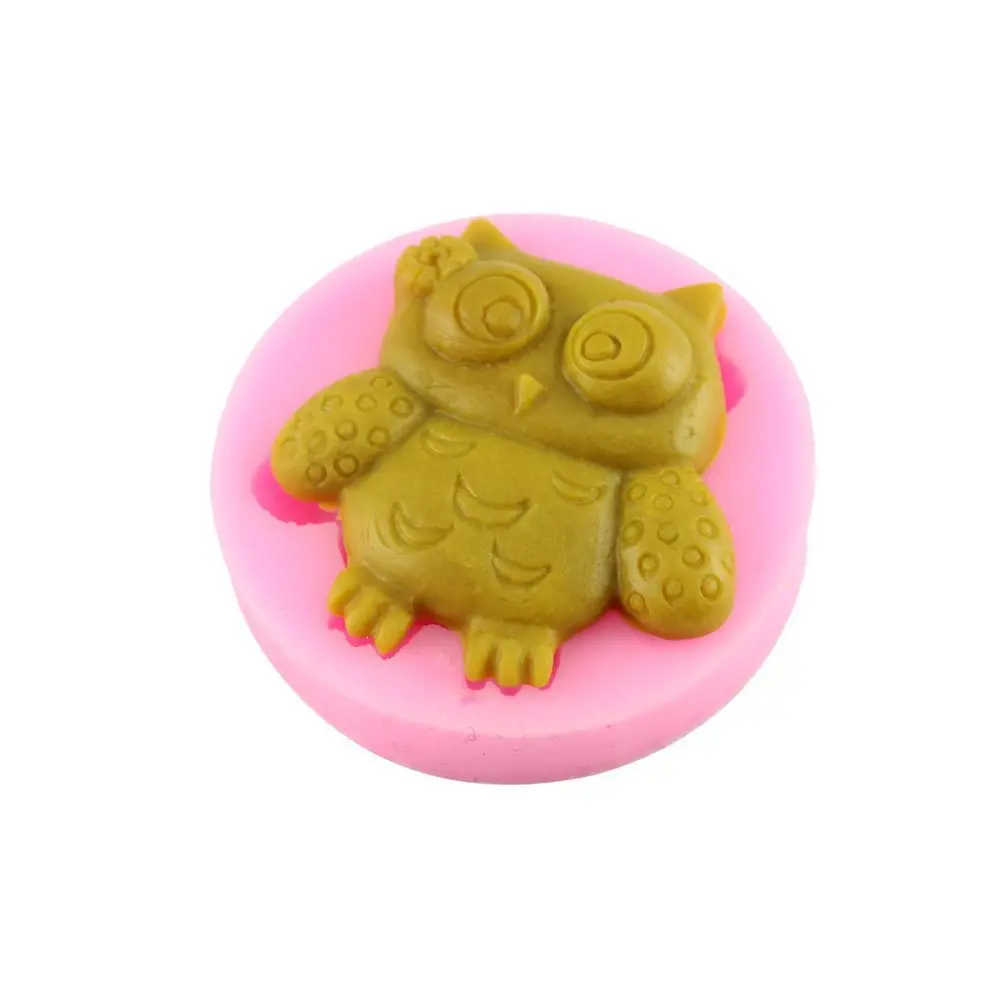 liquid silicone 3D Fondant Cake Decoration mold real food grade silicone baking Owl taobao 1688 agent