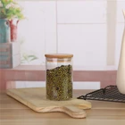 High borosilicon Bamboo Cosmetic Jars Glass Glass Jars Food Grade China Supplier